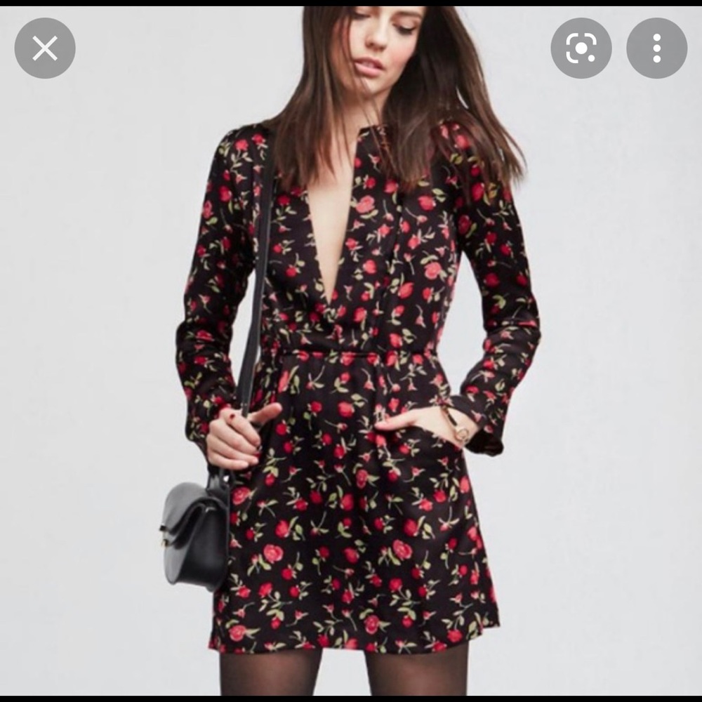Reformation roses dress size 4